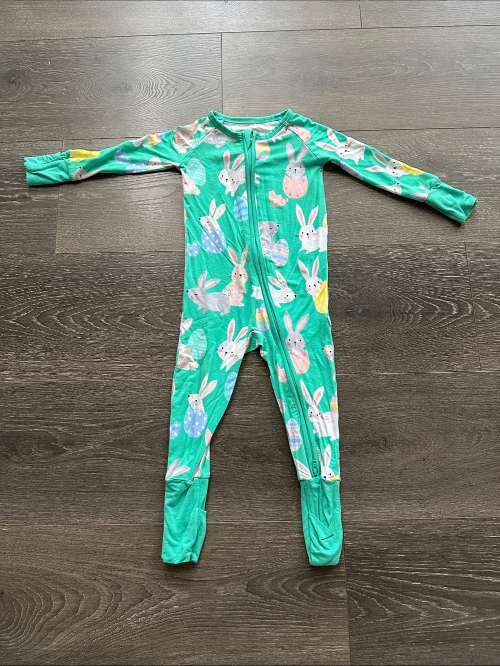 Little Sleepies Easter Bunny Print Zippy